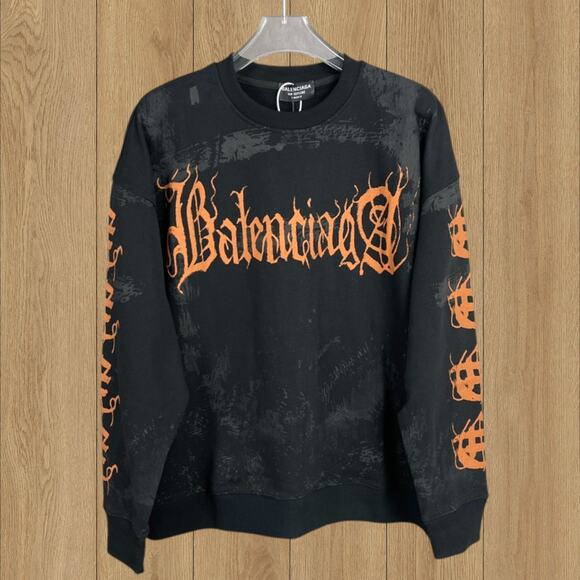Classic Balenciaga Sweatshirts Black - Picture 1 of 4